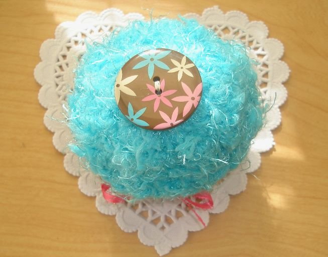 Teal and Chocolate Cupcake