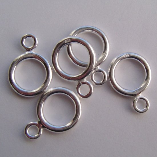 12mm sterling silver hoop clasps