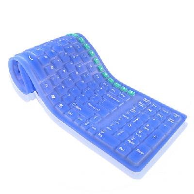 Wireless Flexible PC Keyboard - Plug And Play Vista + XP