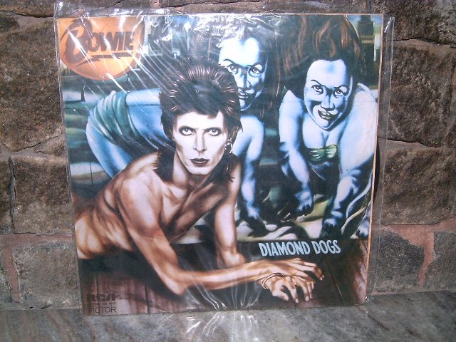 DAVID BOWIE Diamond Dogs LP 1974 GLAM ROCK MUITO RARO VINIL