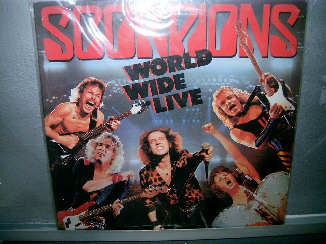 SCORPIONS world wide live LP 1985 ROCK SEMI-NOVO MUITO RARO VINIL