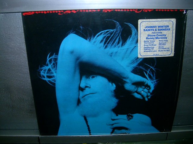 JOHNNY WINTER saints and sinners LP 1974 IMPORTADO SEMI-NOVO MUITO RARO