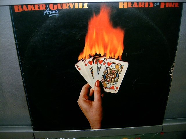 BAKER GURVITZ ARMY hearts on fire LP 1976 ROCK MUITO RARO VINIL