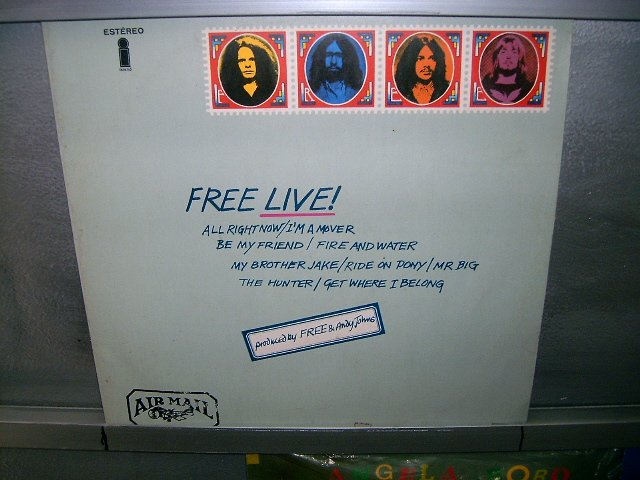 FREE free live! LP 1972 ROCK EXCELENTE MUITO RARO VINIL