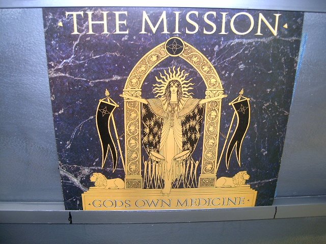 THE MISSION god's own medicine LP 1986 ROCK GÓTICO SEMI-NOVO MUITO RARO VINIL