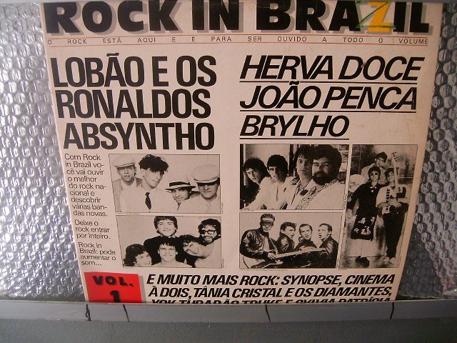 ROCK IN BRAZIL rock in brazil LP 1985 ROCK MUITO RARO VINIL