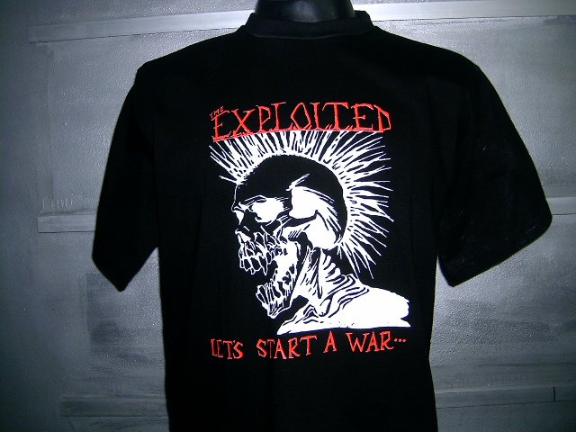 THE EXPLOITED T SHIRT BLACK L