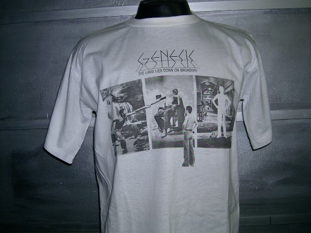 GENESIS the lamb lies down on broadway T SHIRT WHITE L