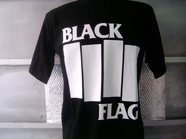 BLACK FLAG T SHIRT BLACK L