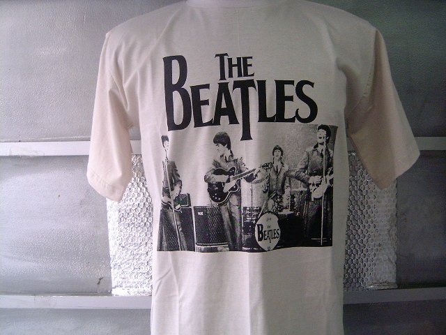 THE BEATLES CAMISA BEGE #3 TAMANHO U (L)