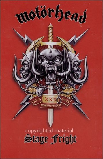 MOTÖRHEAD stage fright 2DVD 2003 ROCK N' ROLL