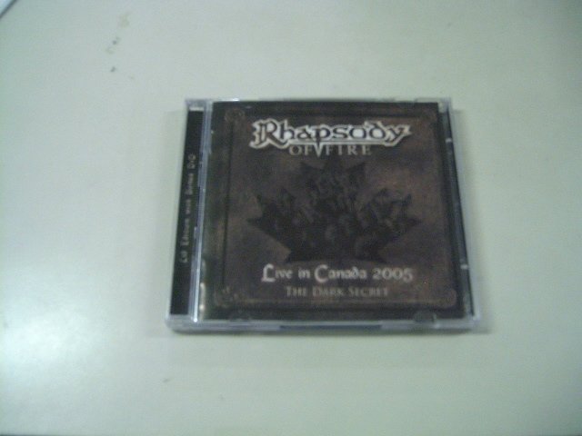 RHAPSODY OF FIRE live in canada 2005 - the dark secret CD + DVD 2005 HEAVY METAL
