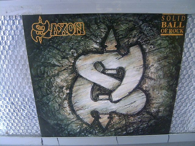 SAXON solid ball of rock LP 1991 HEAVY METAL