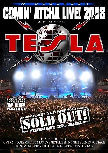 TESLA comin' atcha live! 2008 DVD 2008 HARD ROCK**