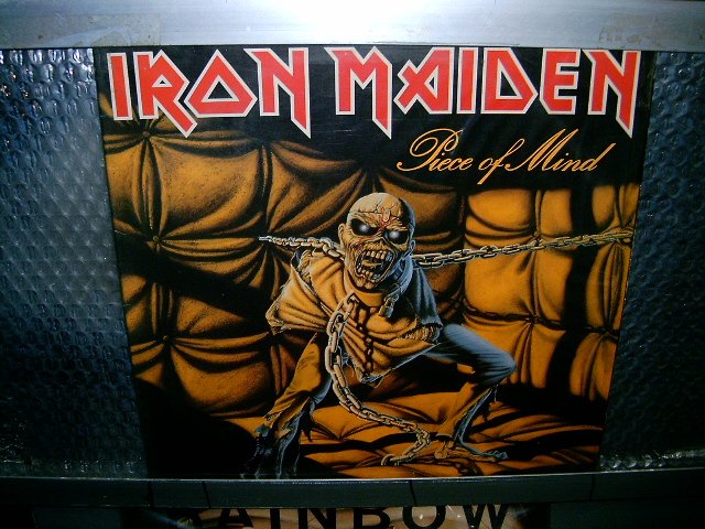 IRON MAIDEN piece of mind LP 1983 HEAVY METAL