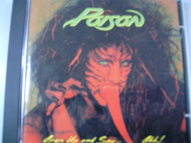 POISON open up and say...ahh! CD 1988 GLAM HARD ROCK