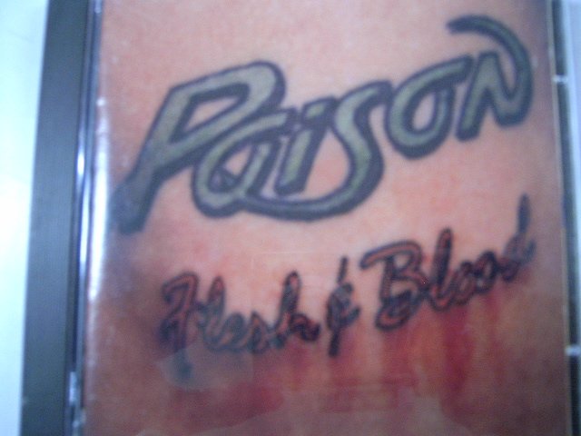POISON flesh & blood CD 1990 GLAM HARD ROCK