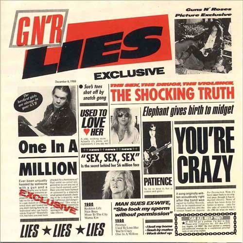 GUNS N'ROSES lies CD 1986 HARD ROCK
