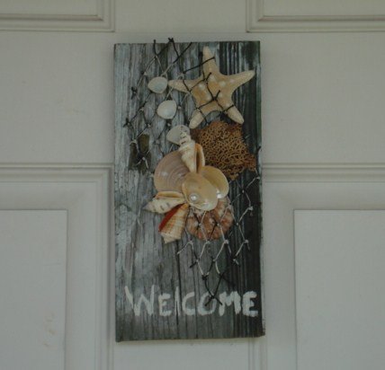 'Welcome' Sign Black