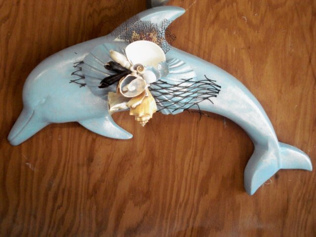 Light Blue Dolphin Wall Plaque