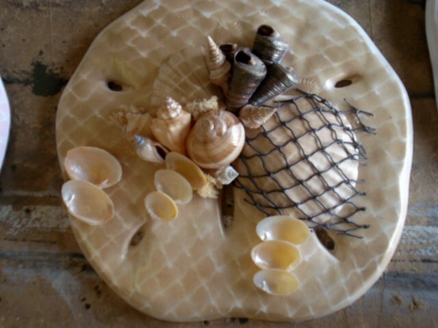 Sand Dollar Wall Plaque Tan