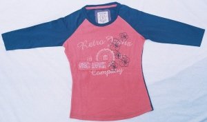 TS007, Raglan Full Sleeve T-Shirt with Print/Emb. & Contrast