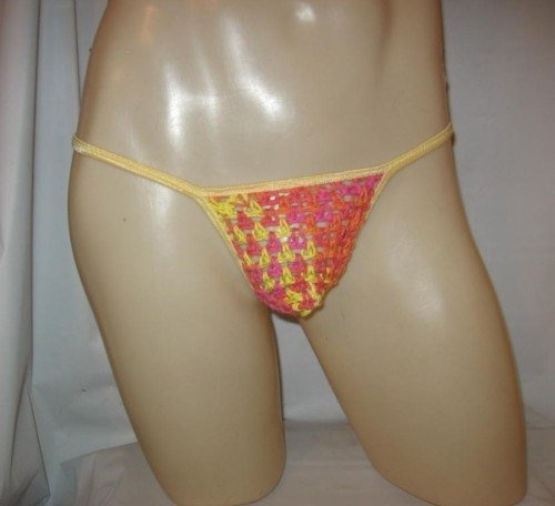 Men's Thong Hand CROCHET Underwear SUNBURST 1CRO6