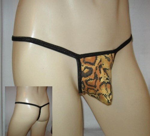 Men's Thong Bikini APOLLO ROCKET Python Spandex AP