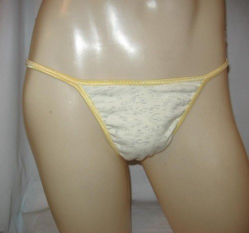MEN Bikini Cotton Baby Rib SEAMLESS Yelow Heather 3BOD2