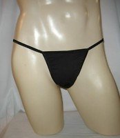 Men Thong Fancy Diamond Back g String BLACK VELVET 3DB6