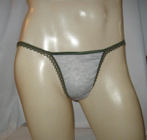 Men BIKINI BRIEF Brazilian Fantanga Baby Rib Gray 3FAN6