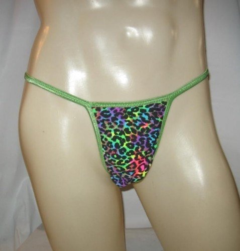 Men's Thong DIAMOND BACK G Psychedelic Leopard 3DB8