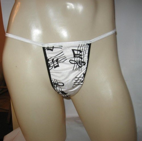 Men's Thong Underwear G String Spandex MUSIC MAN 4TB6