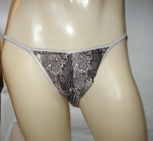 Mens FRENCH Bikini Brief Cotton PYTHON SNAKE 4fb2