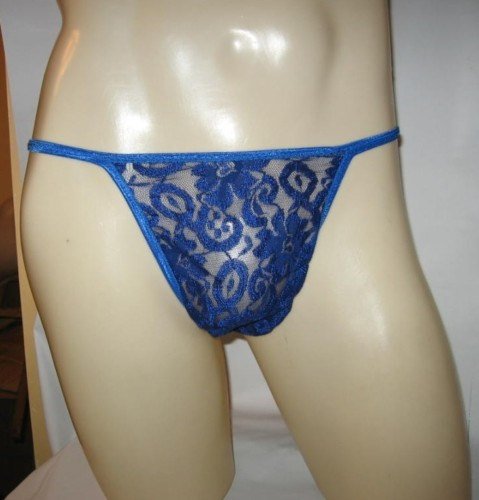 Men Thong G String Diamond Back SEXY LACE 9 Color 4DB1