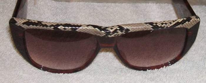Vintage Harve Benard "Boa" Snakeskin Sunglasses 1985 .... FREE SHIPPING!