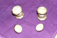 Sterling Silver Mother of Pearl Snap Cufflinks... FREE SHIPPING