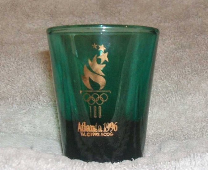 Atlanta 1996 Olympics Shot Glass.... Collectible Cutie.... w/ FREE SHIPPING!
