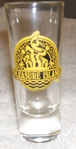 Disney Collectible Shot Glass Pleasure Island Florida 1990s... FREE SHIPPING!