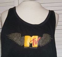 Vintage MTV Muscle T Tank Unisex Men Women Size L Large M TV.... FREE SHIPPING!