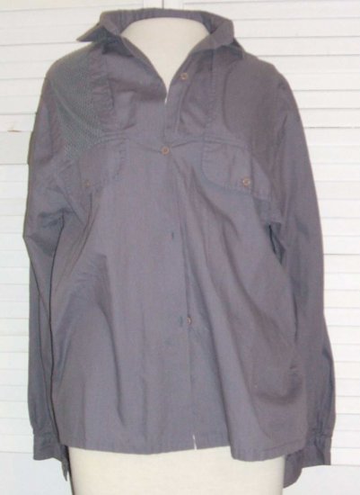 Grey Blouse Shirt Cotton Polyester Pheasant Hill Size 11 / 12... FREE SHIPPING!