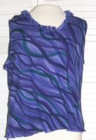 Girls Purple Polyester Ruffled Shirt Size XL Extra Large... FREE SHIPPING!