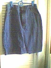 Blue Denim Straight Skirt Lee Jeans Size 12 ... FREE SHIPPING!