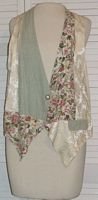 Fancy Silk & Cotton Vest Floral Cameo Sitting Pretty Size L Large...