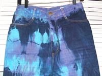 Tie Dyed Denim Jeans Purple Blue Died Be Bop Size 11 / 12...