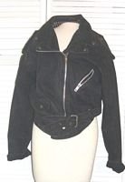 Black Denim Jacket by Whipp Goldrush Size Large