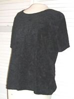 Black Velvet Stretch Shirt Size L Large Jason Maxwell...