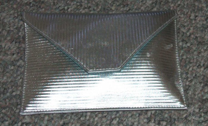 Silver Makeup Case w/ Snap