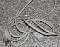 Computer Monitor Plug- Grey