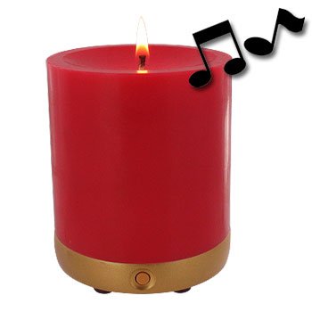 Musical Rose Scented Candle... Plays "Wind Beneath My Wings"